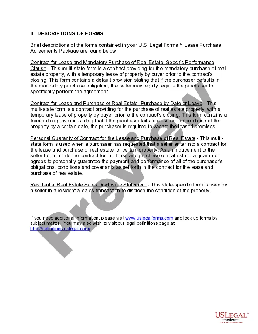 Get Ohio Lease Purchase Agreements Package Preview Ohio Lease Purchase Agreements Package