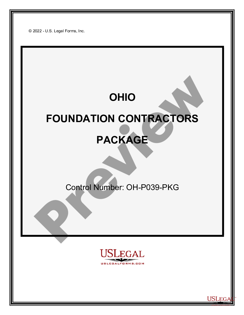 page 0 Foundation Contractor Package preview