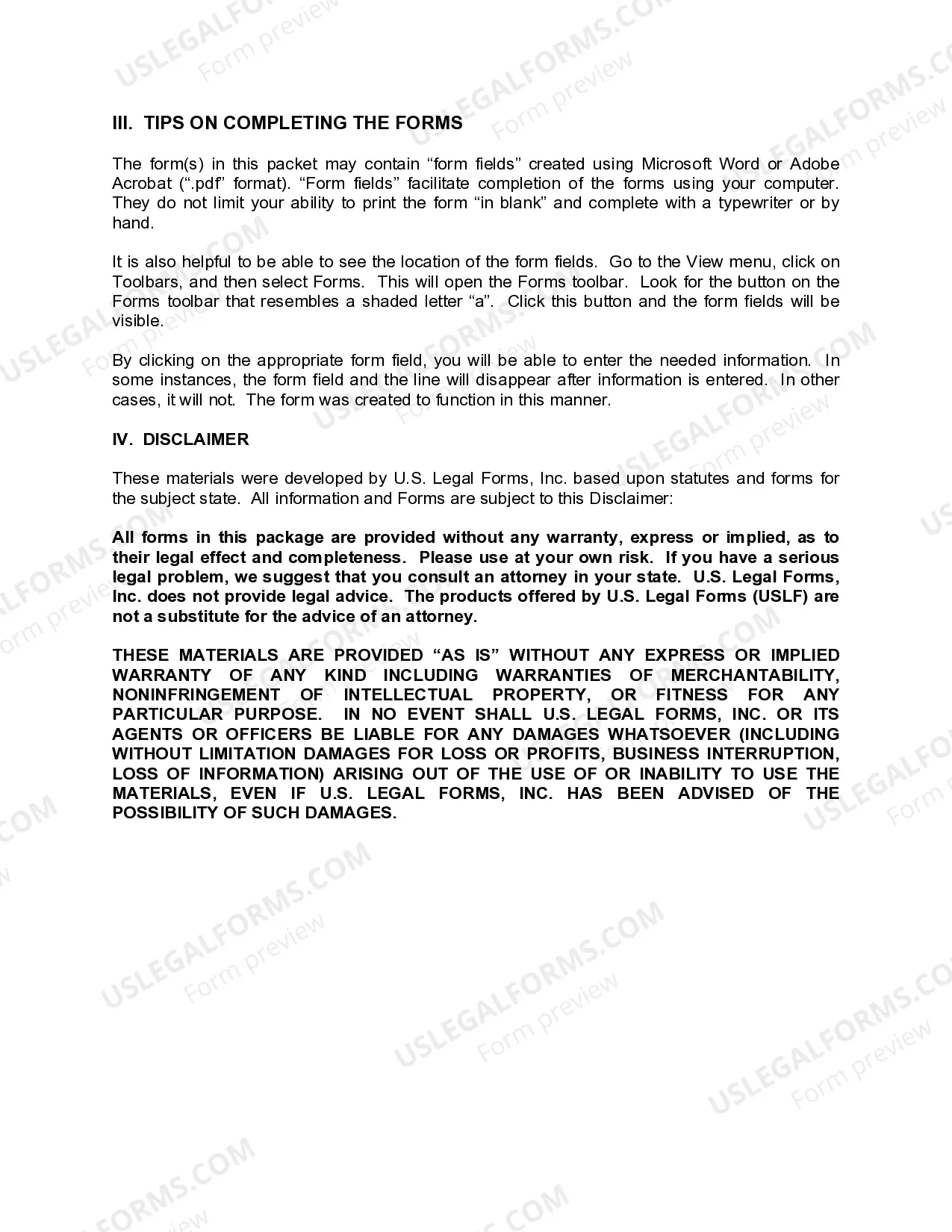 Preview Ohio Commercial Lease Package