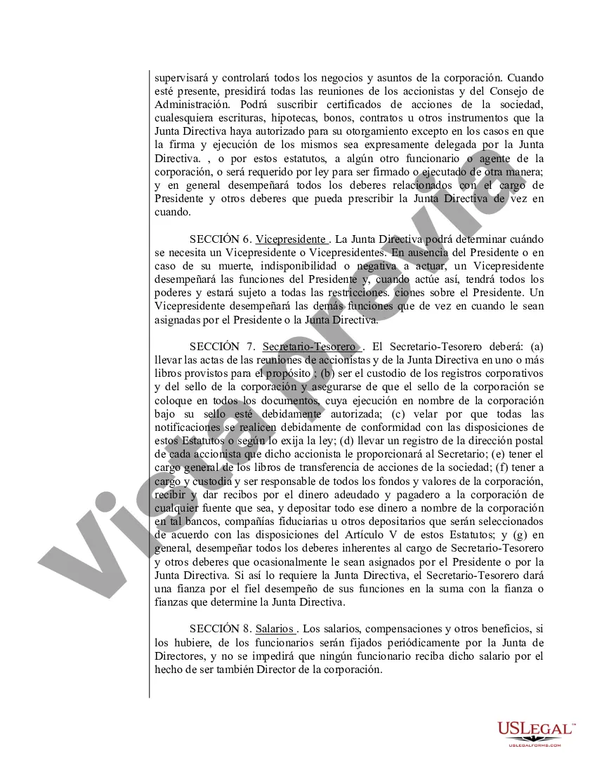 Preview Modelo de estatutos para una corporación profesional de Ohio, también conocida como asociación profesional