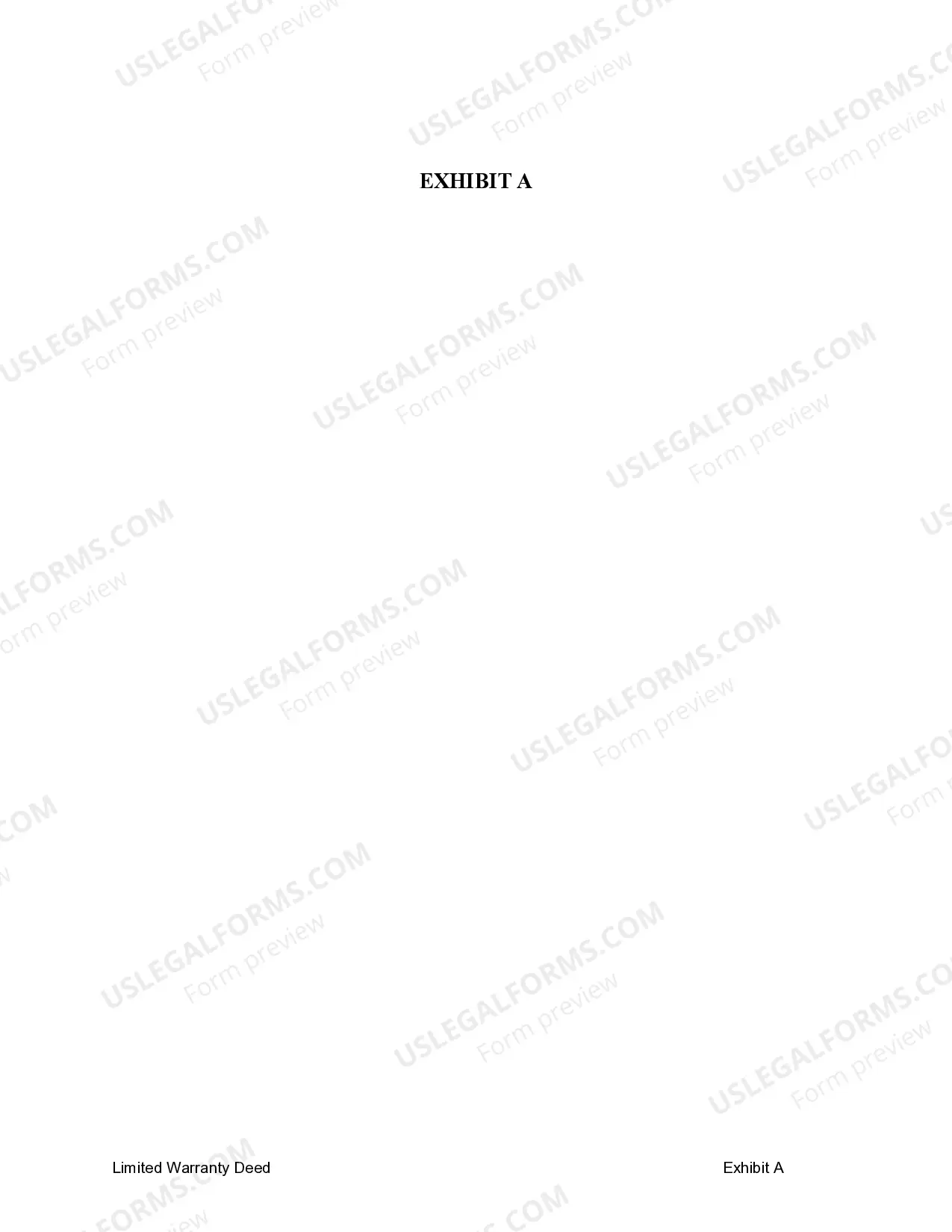 Preview Limited Warranty Deed for Husband and Wife to an Individual