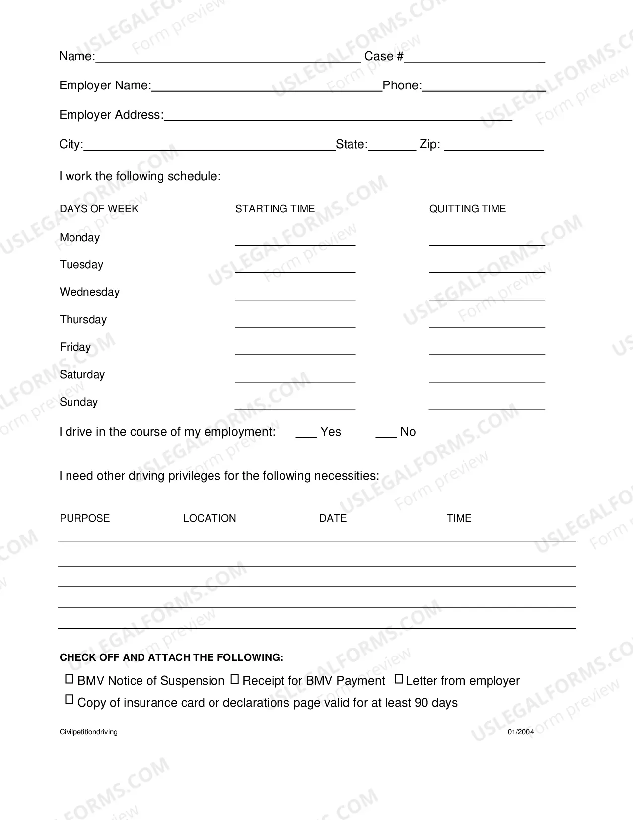 Preview 12 Point Appeal Petition