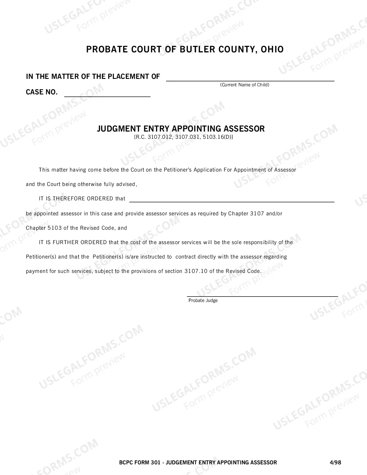 Preview Adoption Placement Package