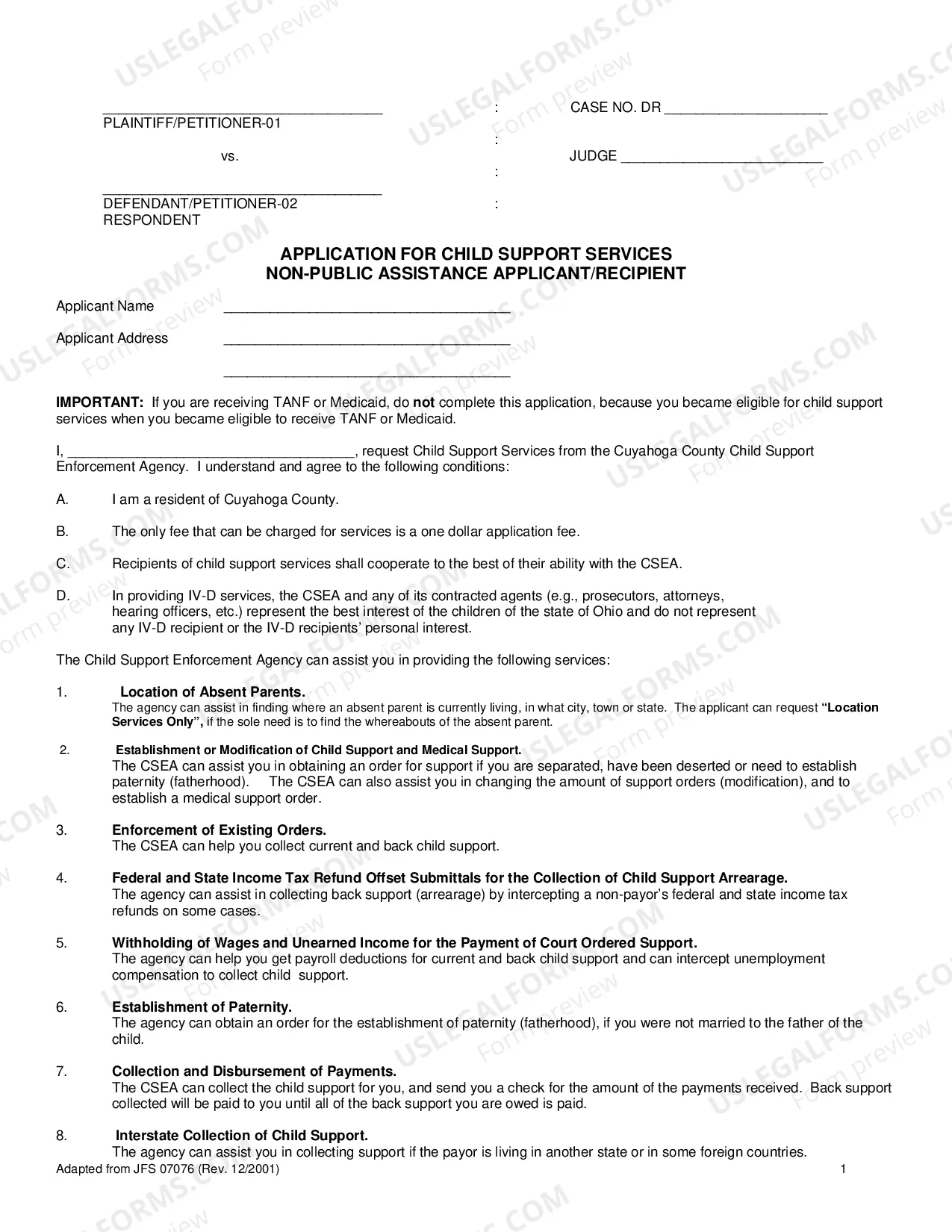 Preview The Parenting Proceeding Affidavit