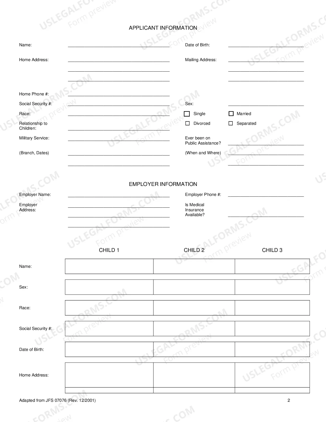 Preview The Parenting Proceeding Affidavit