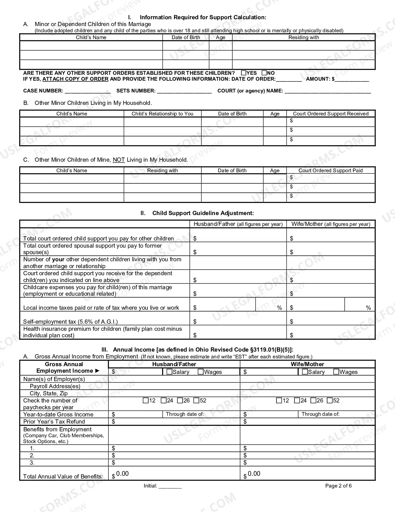 Preview Motion For Temporary Support With Affidavit And Notice