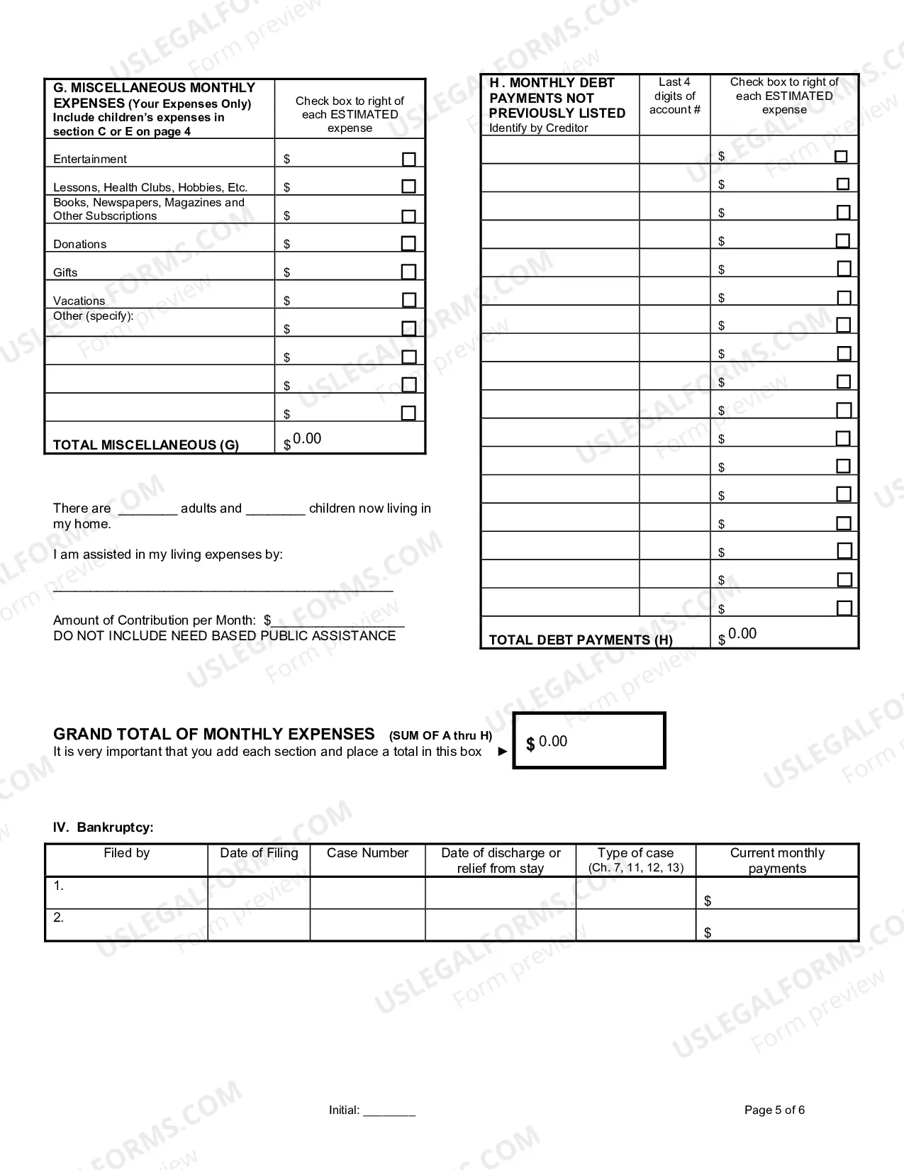 Preview Motion For Temporary Support With Affidavit And Notice