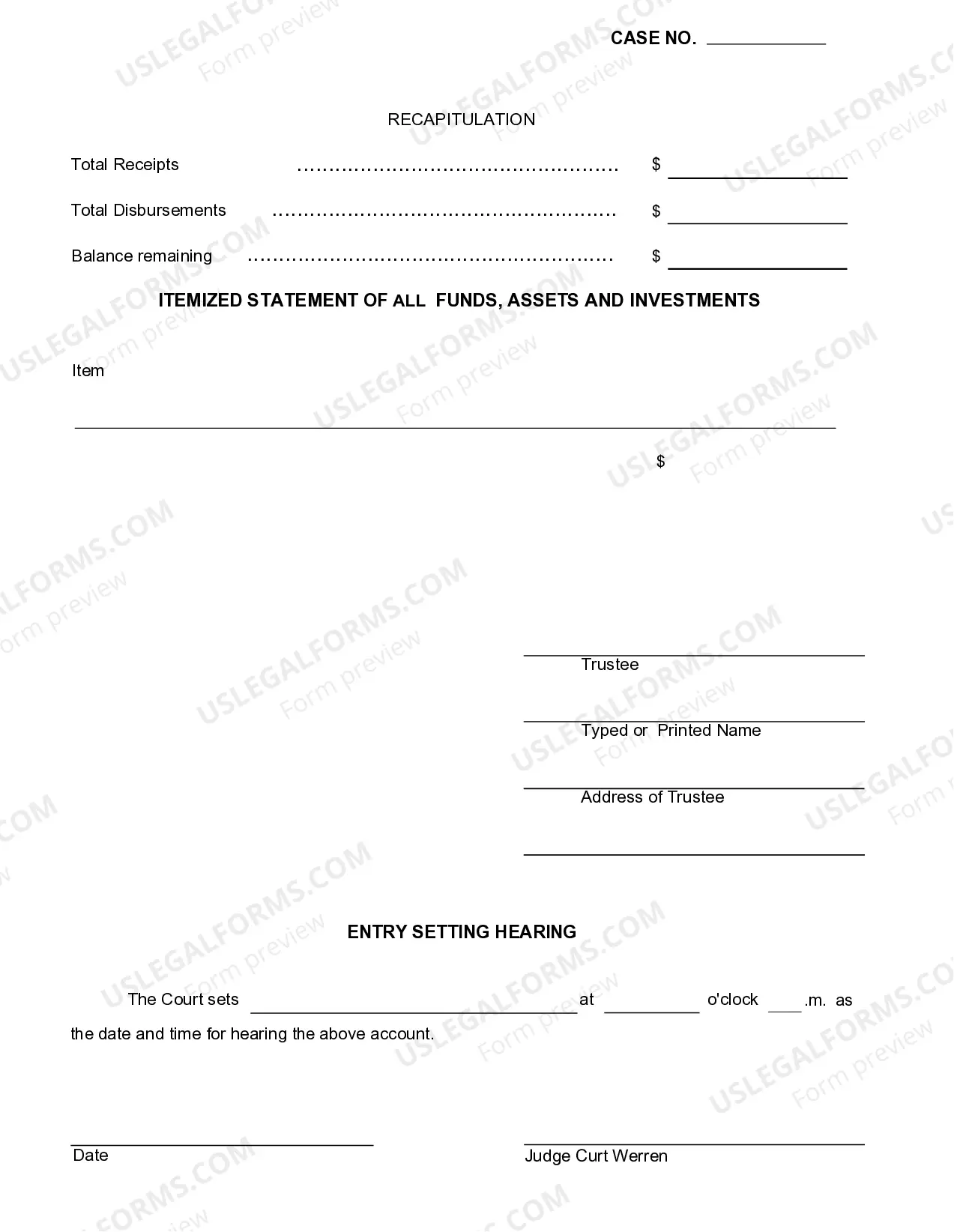 Preview Trustees Account