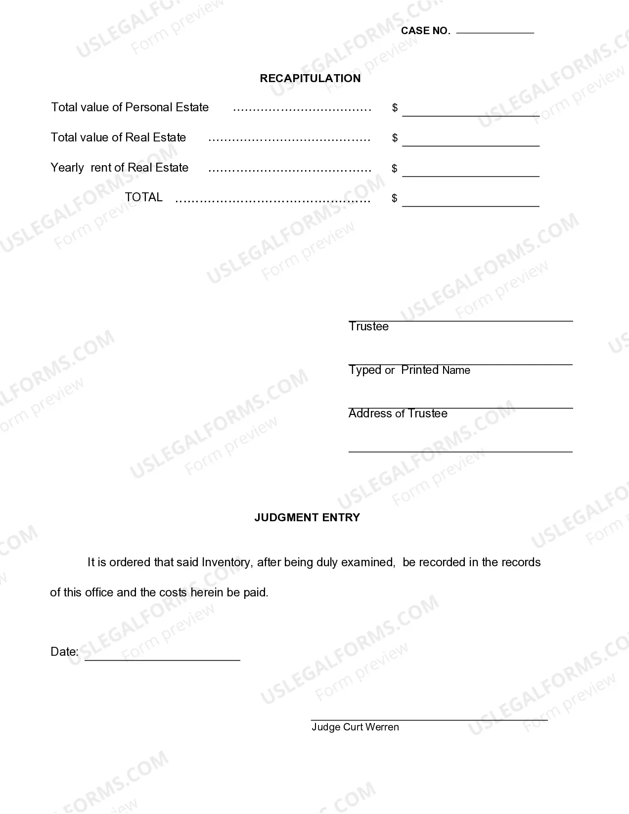 Preview Trustees Inventory