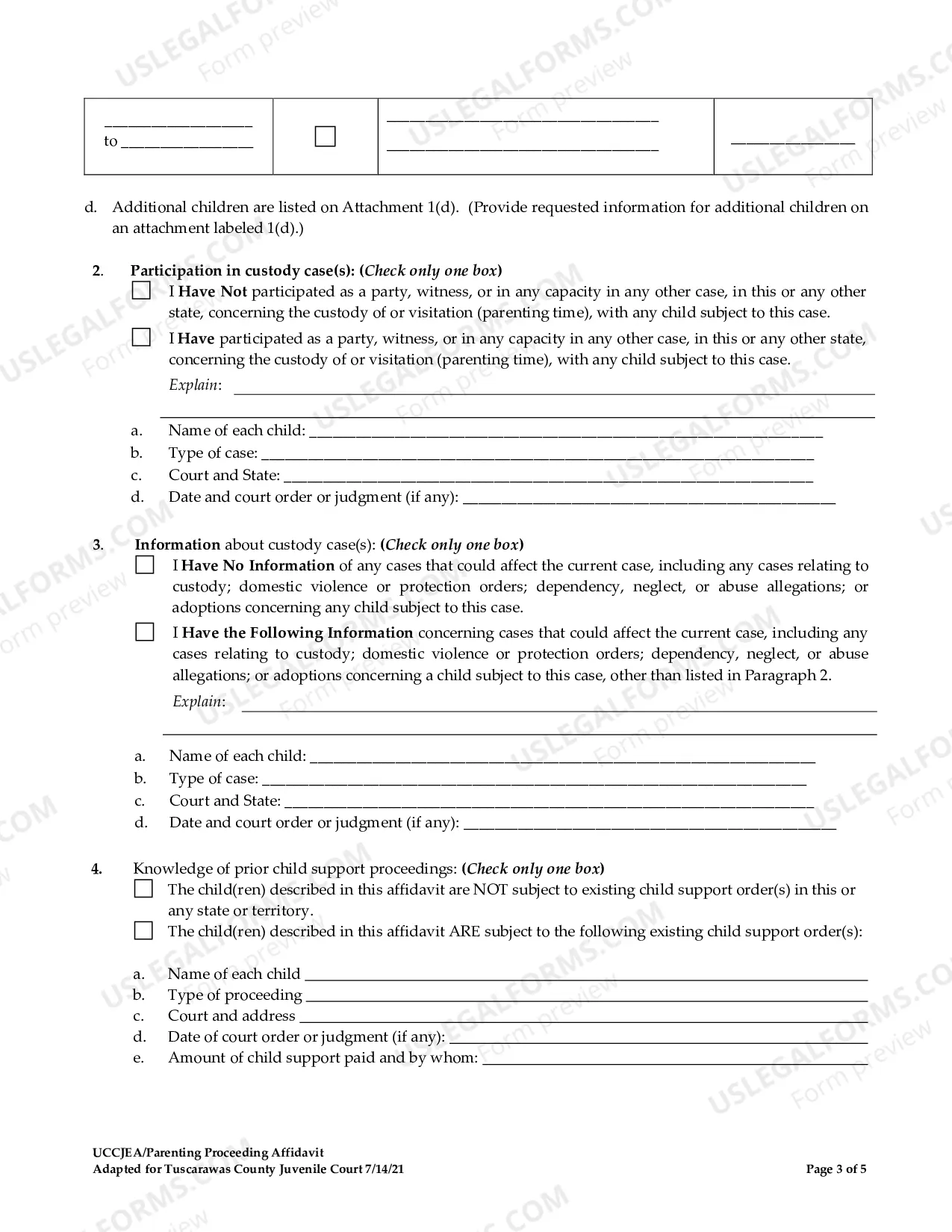 Preview Complaint For Custody