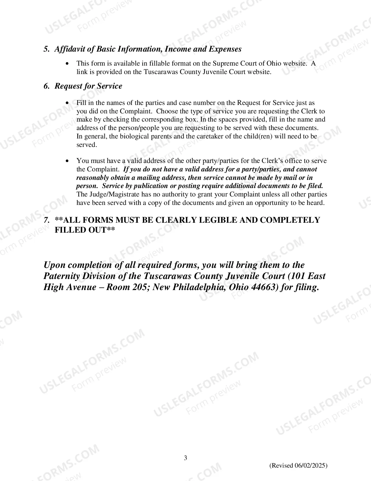 Preview Complaint For Custody