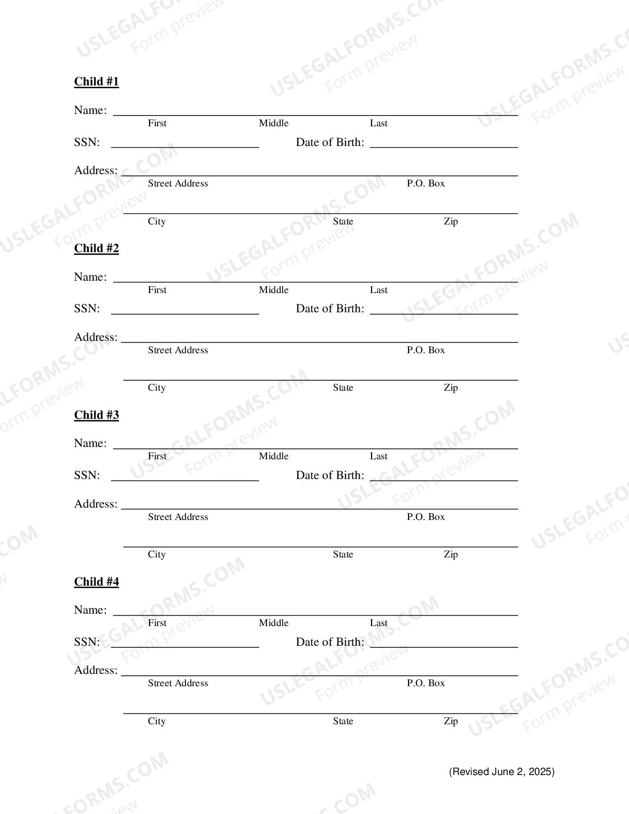 Preview Complaint For Custody