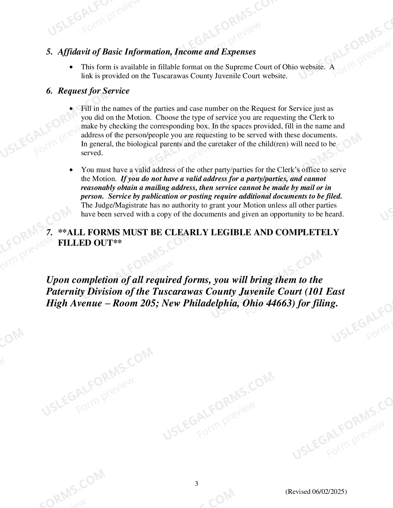 Preview Motion For Change Of Custody