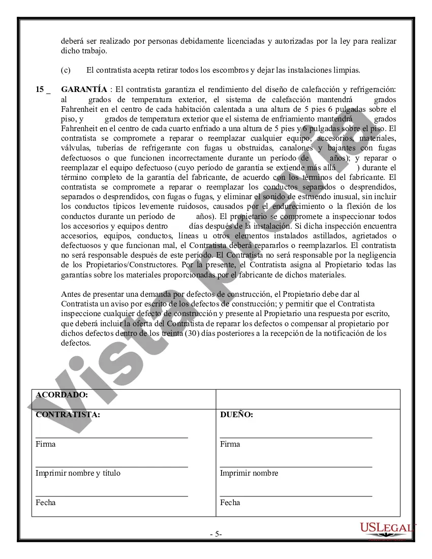 Preview Contrato HVAC para contratista