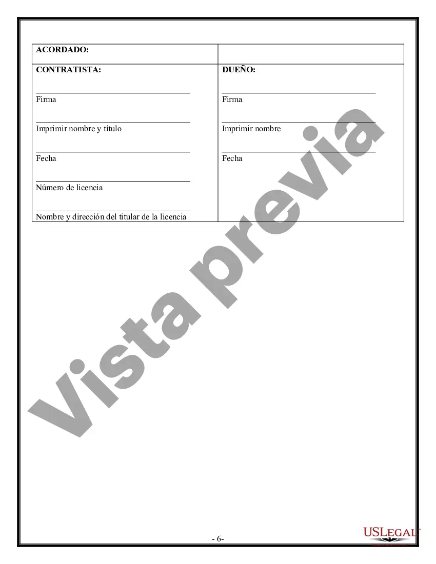 Preview Contrato de paisajismo para contratista