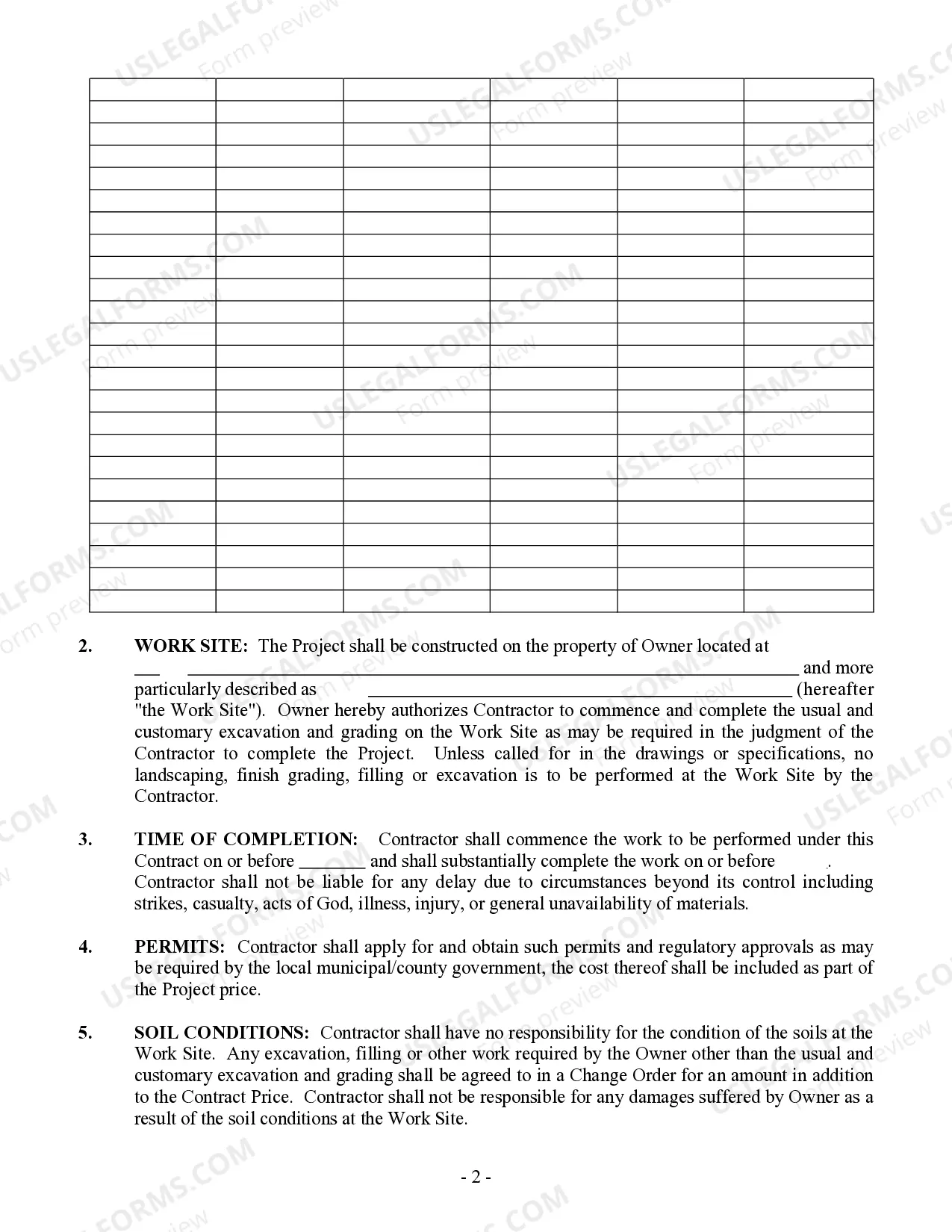 Preview Renovation Contract for Contractor