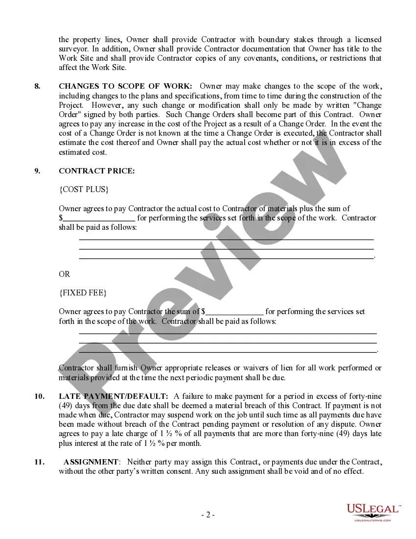 Preview Demolition Contract for Contractor