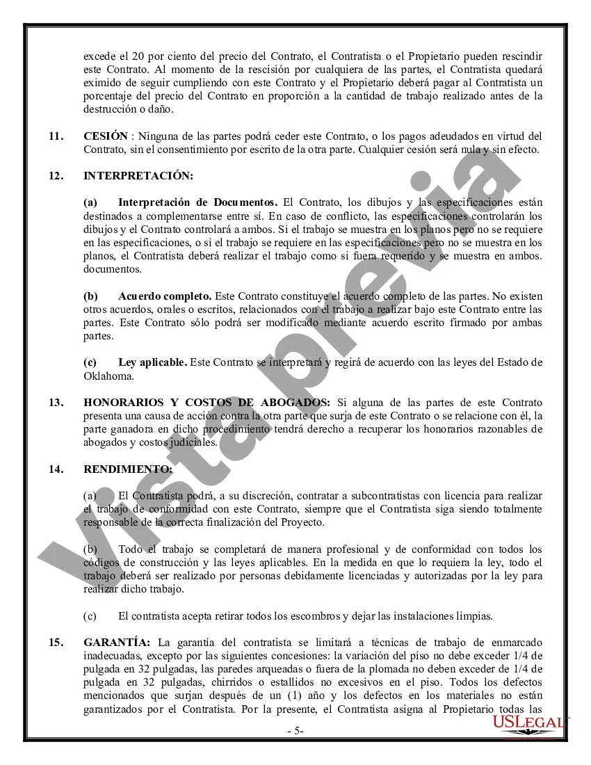 Preview Contrato marco para contratista
