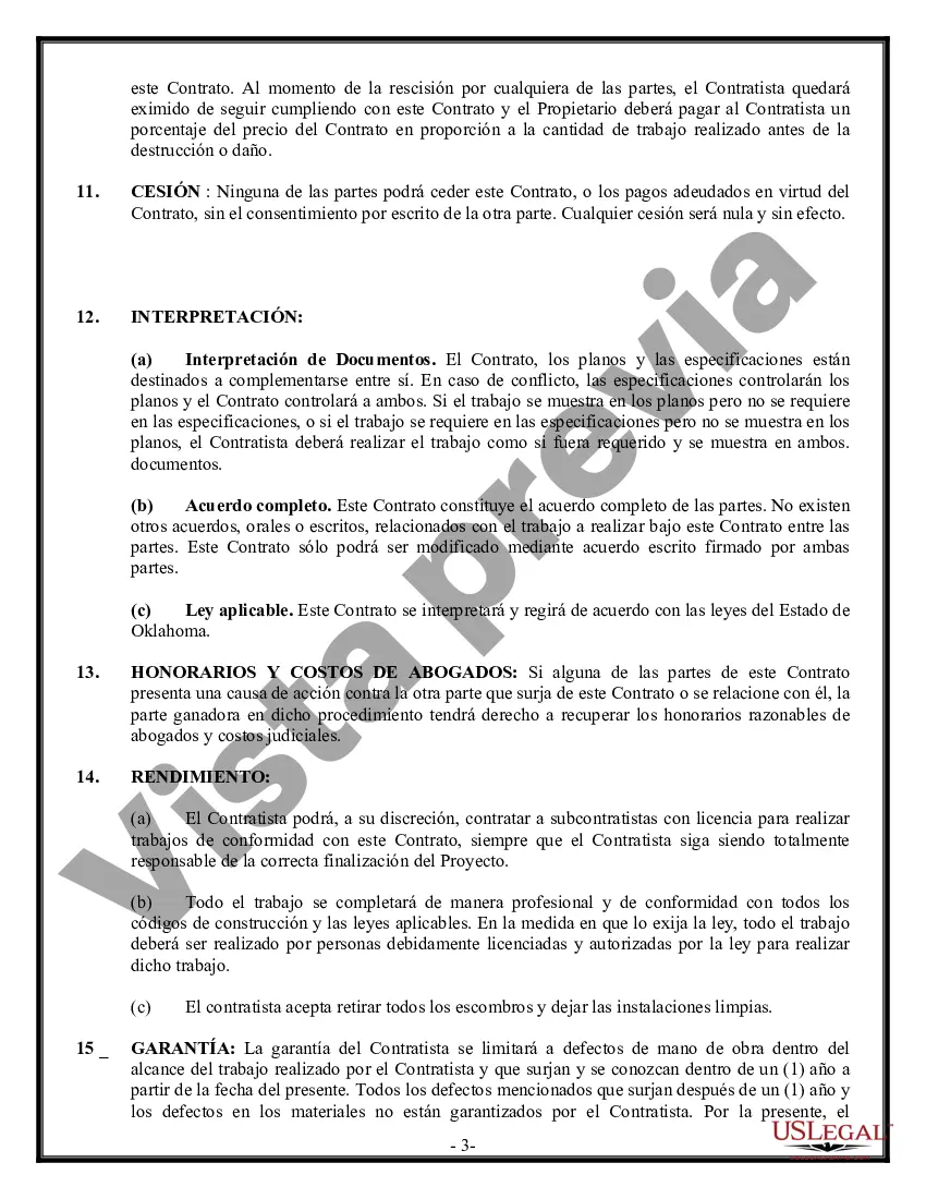 Preview Contrato de Seguridad para Contratista
