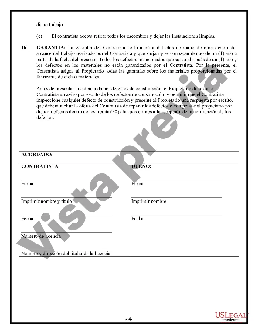 Preview Contrato de pavimentación para contratista