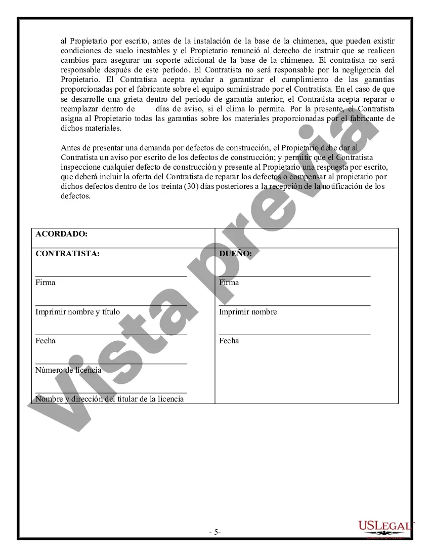 Preview Contrato de Fundación para Contratista