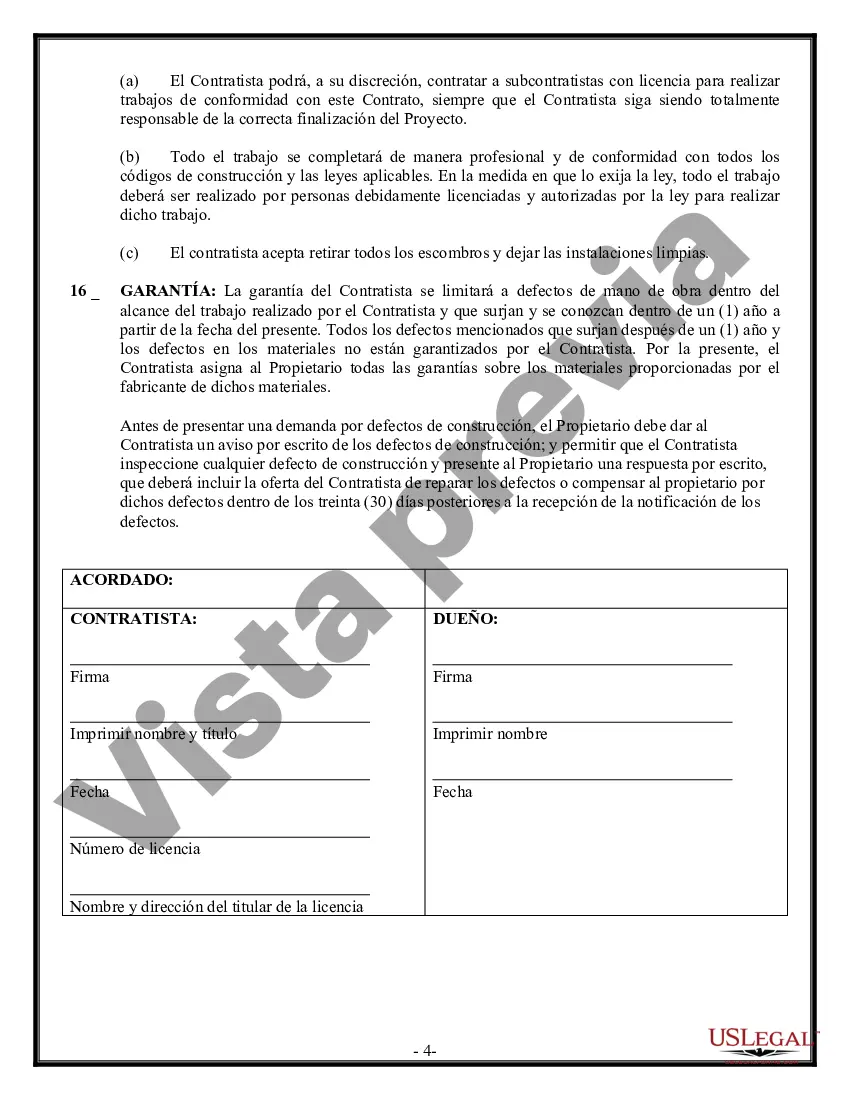 Preview Contrato de albañil para contratista