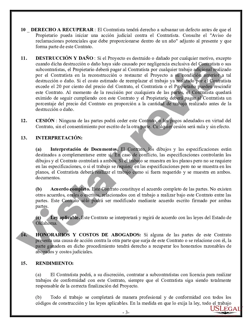 Preview Contrato de techado para contratista