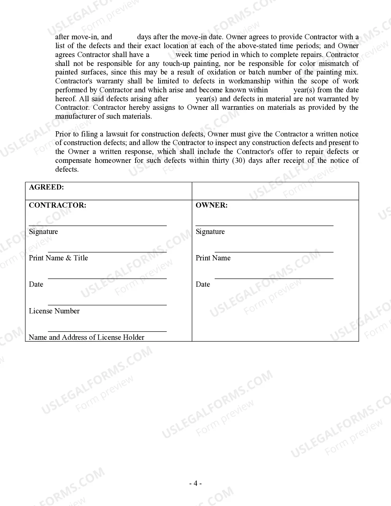 Preview Sheetrock Drywall Contract for Contractor