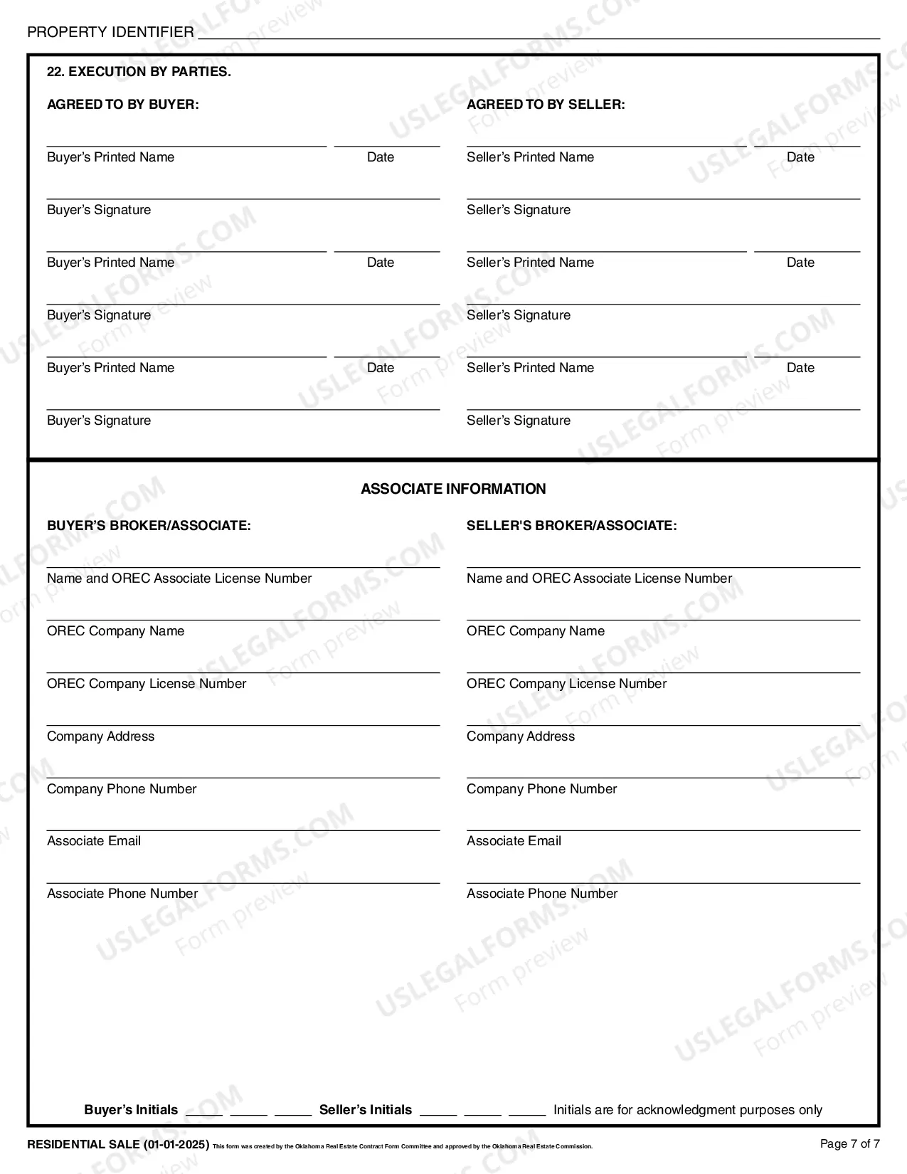 Preview Contract for Sale and Purchase of Real Estate with No Broker for Residential Home Sale Agreement