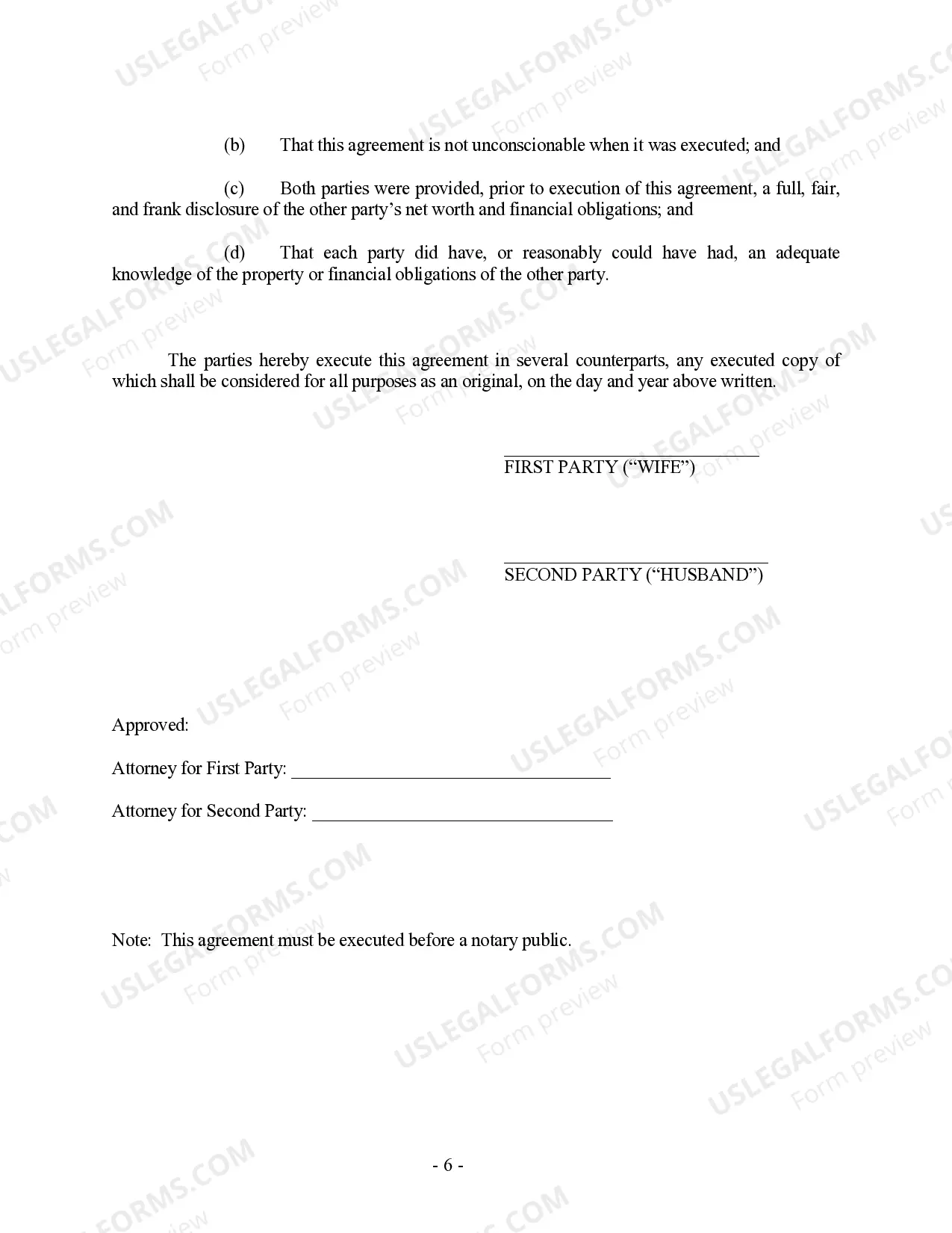 Preview Oklahoma Prenuptial Premarital Agreement with Financial Statements