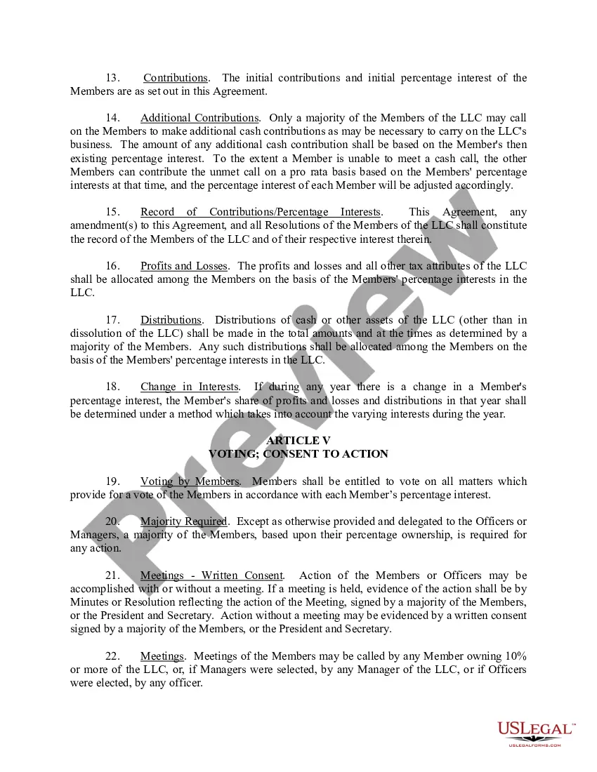 Get Limited Liability Company LLC Operating Agreement Preview Limited Liability Company LLC Operating Agreement