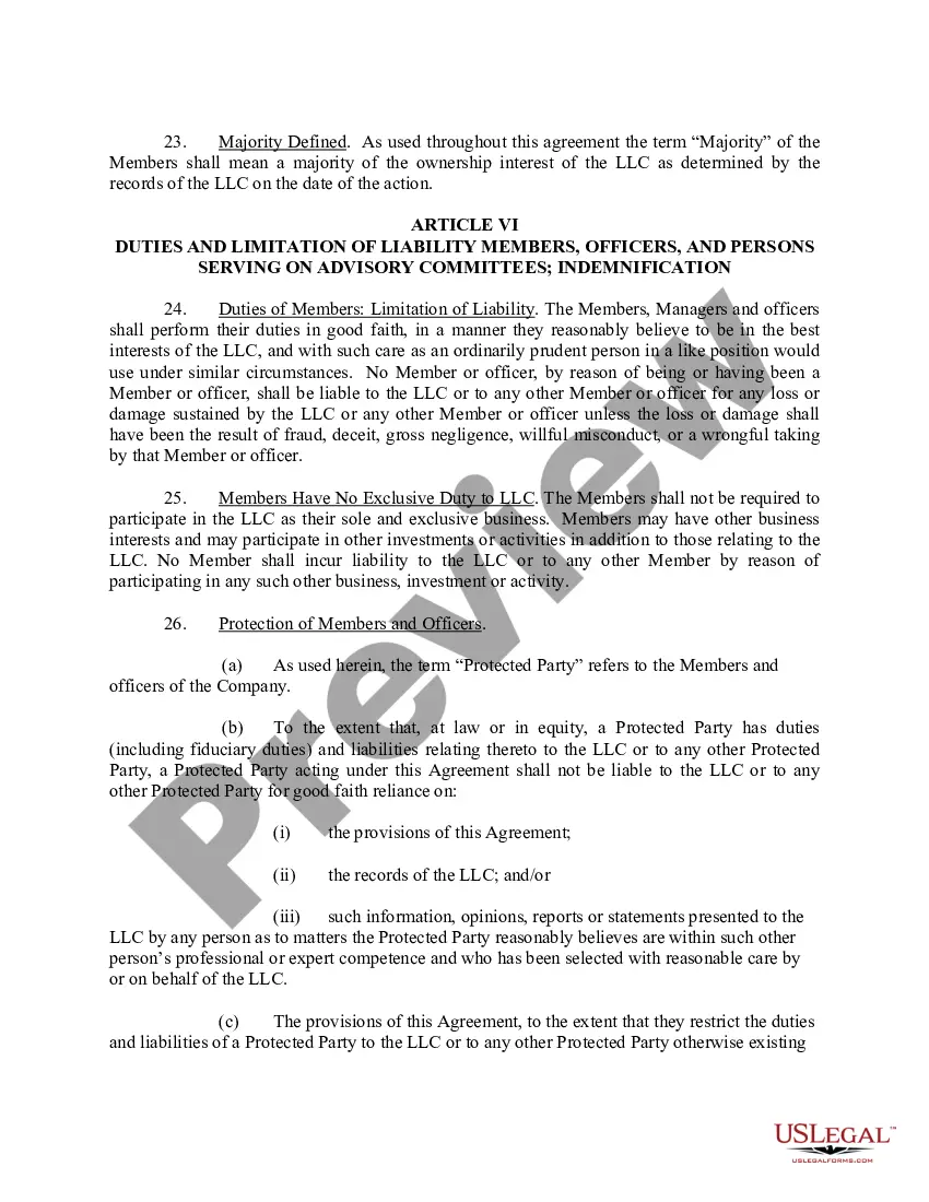 Get Limited Liability Company LLC Operating Agreement Preview Limited Liability Company LLC Operating Agreement