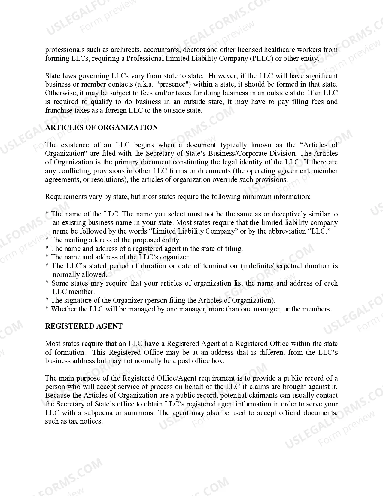 Preview Oklahoma Limited Liability Company LLC Formation Package