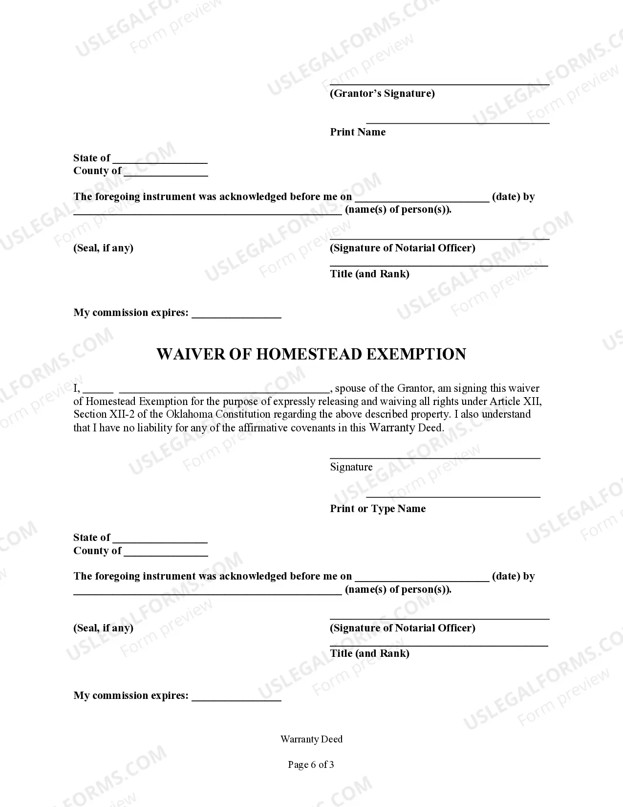 Preview Warranty Deed from Individual to Husband and Wife