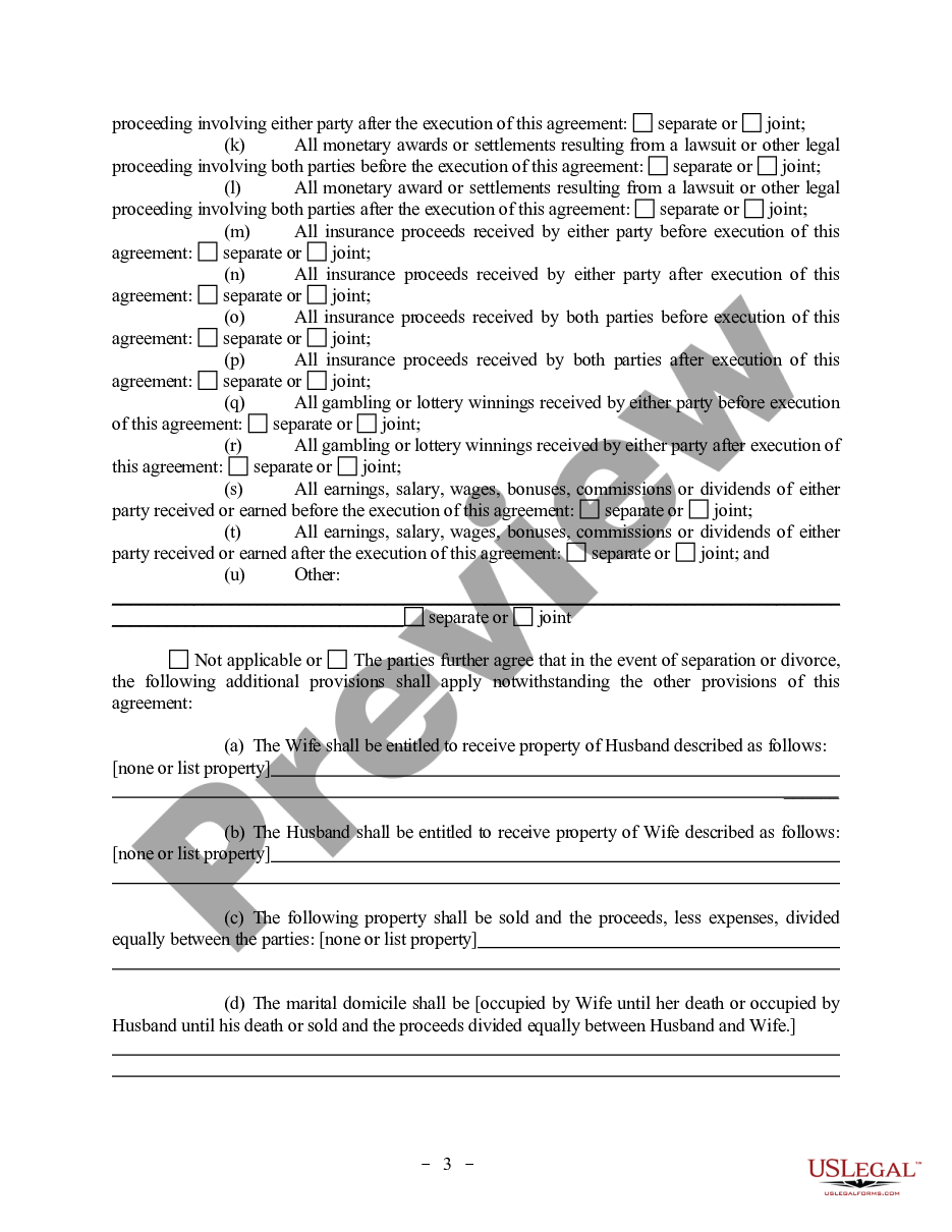 page 2 Postnuptial Property Agreement - Oklahoma preview