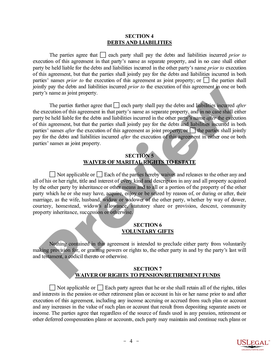 page 3 Postnuptial Property Agreement - Oklahoma preview