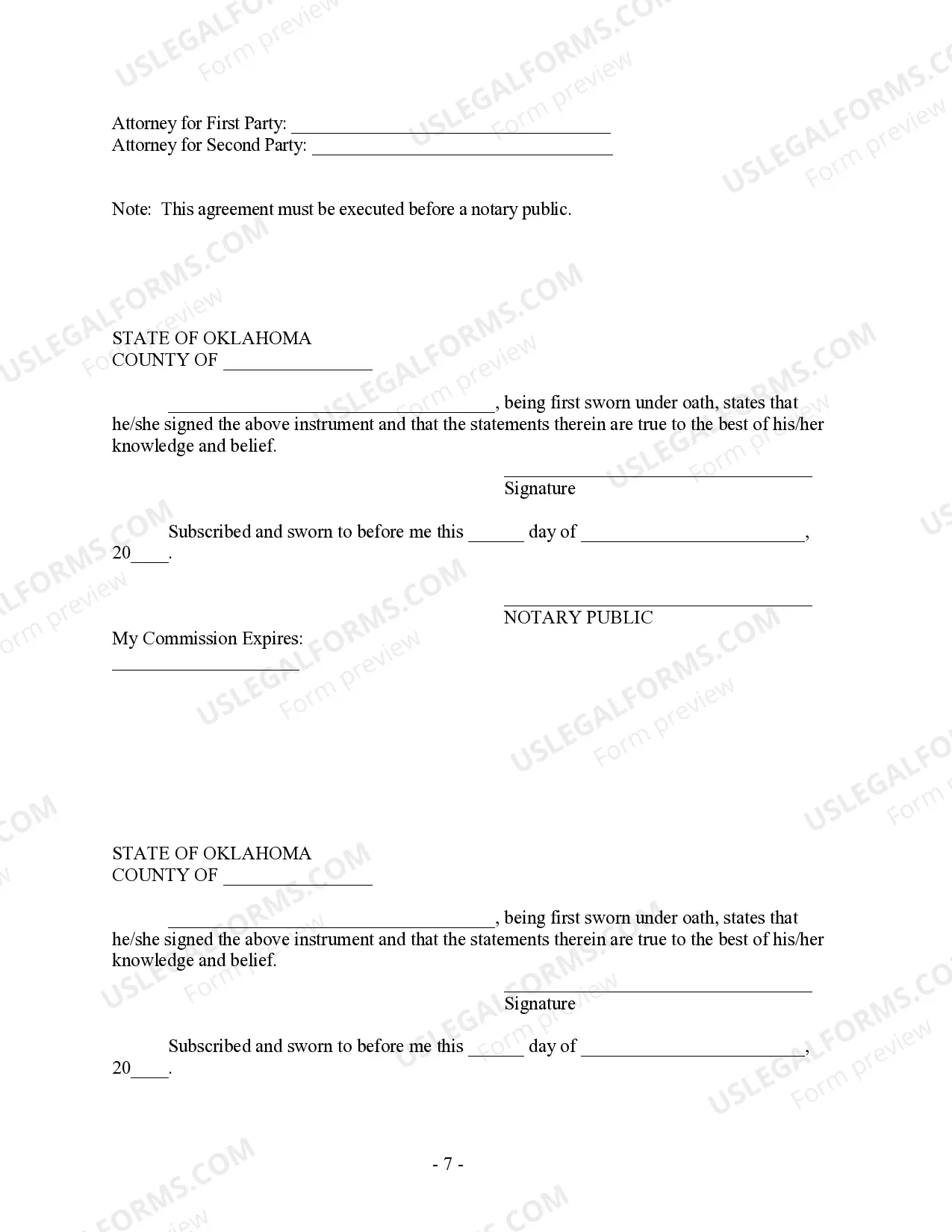Preview Postnuptial Property Agreement
