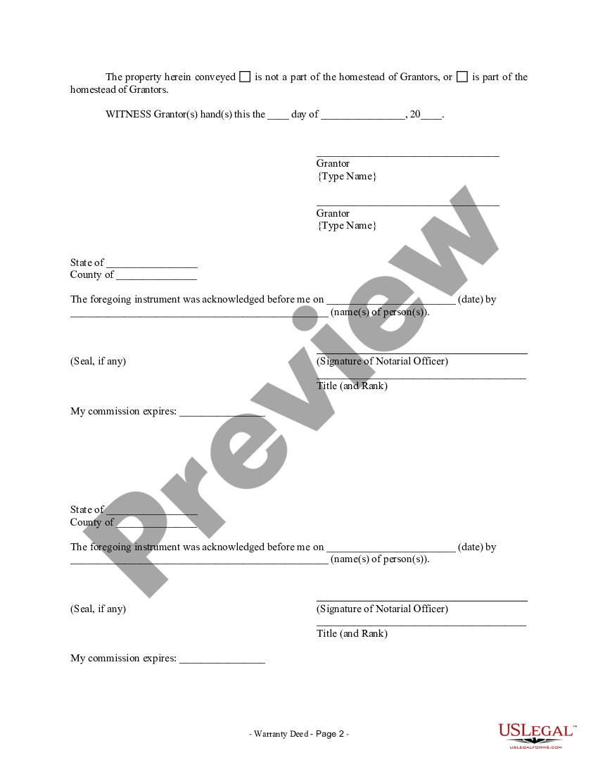 Oklahoma Warranty Deed From Husband And Wife To An Individual Us Legal Forms 5620