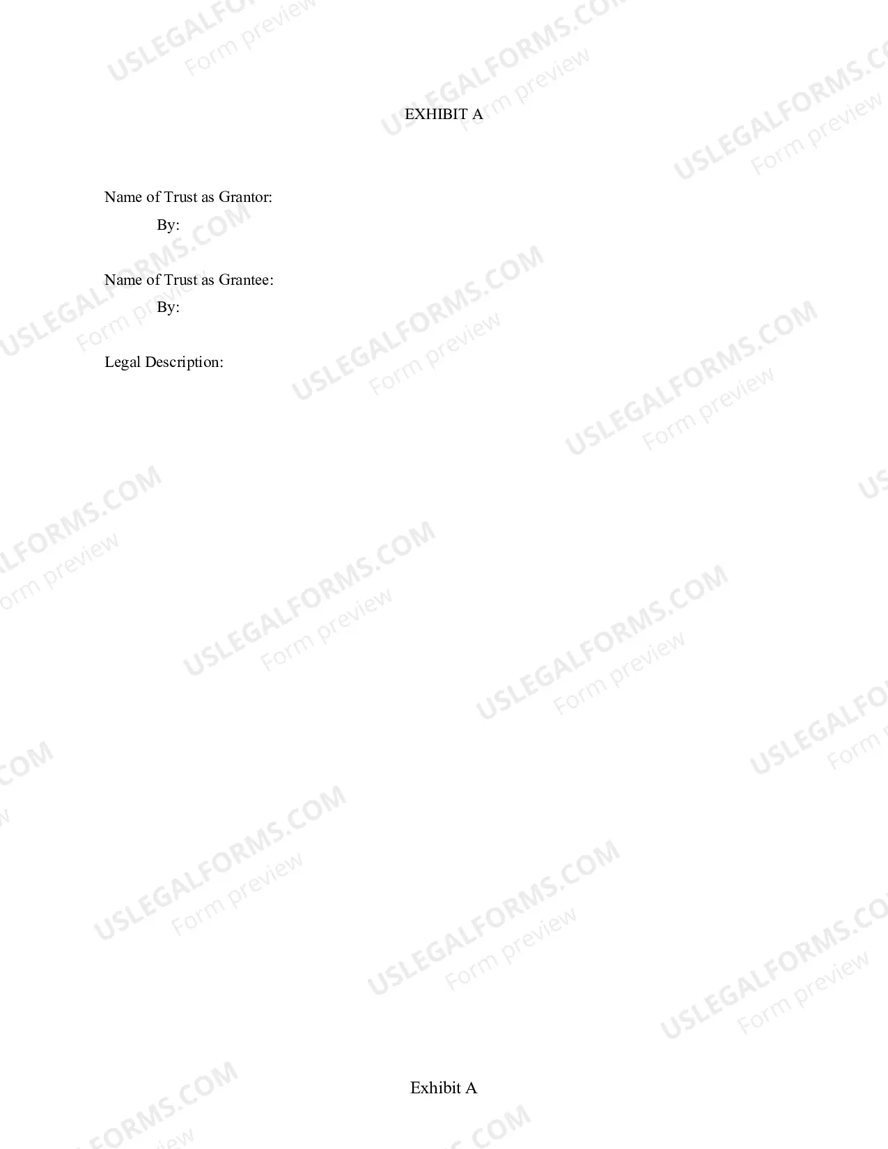 Preview Warranty Deed - Trust to Trust
