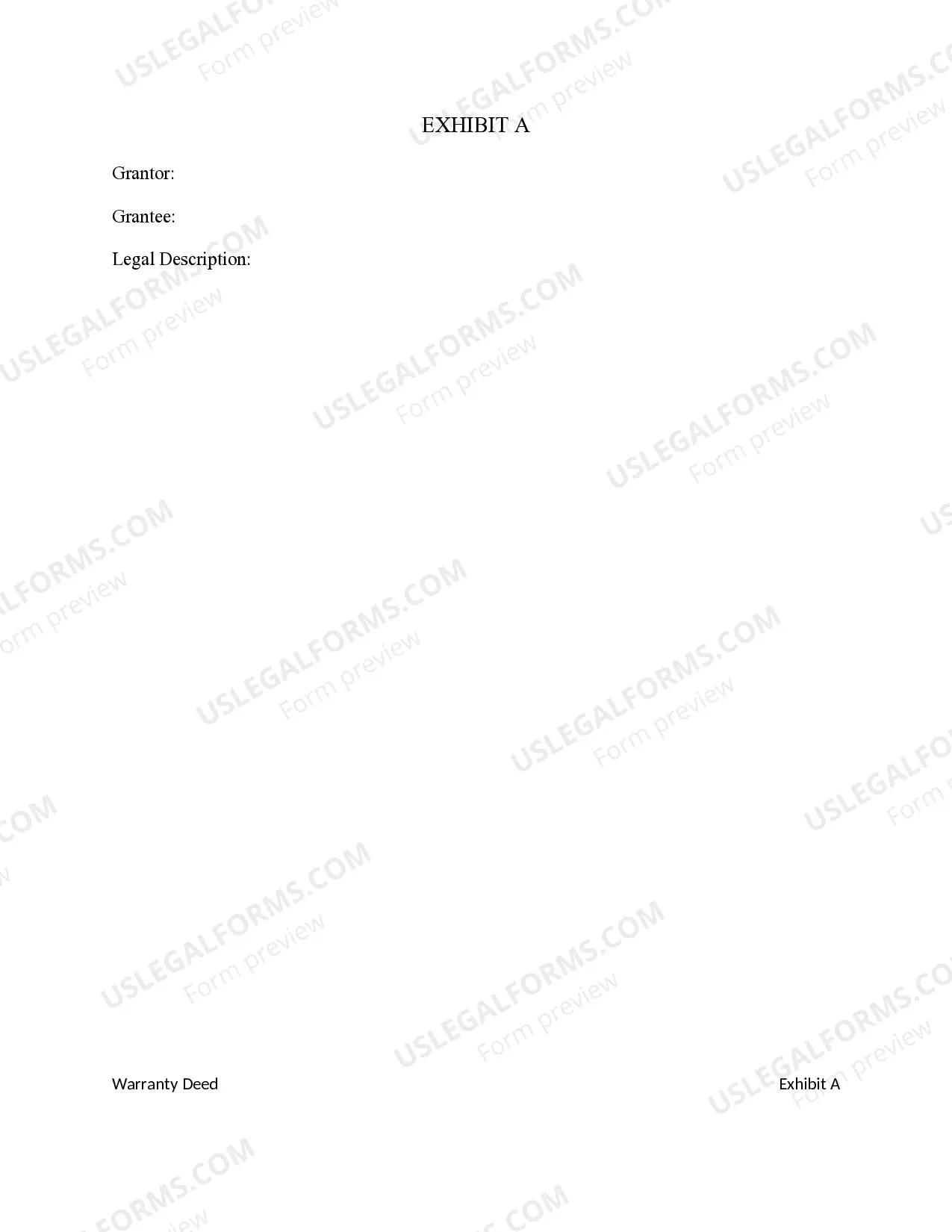 Preview Warranty Deed from Individual to Individual with Specific Reference to Mineral Rights