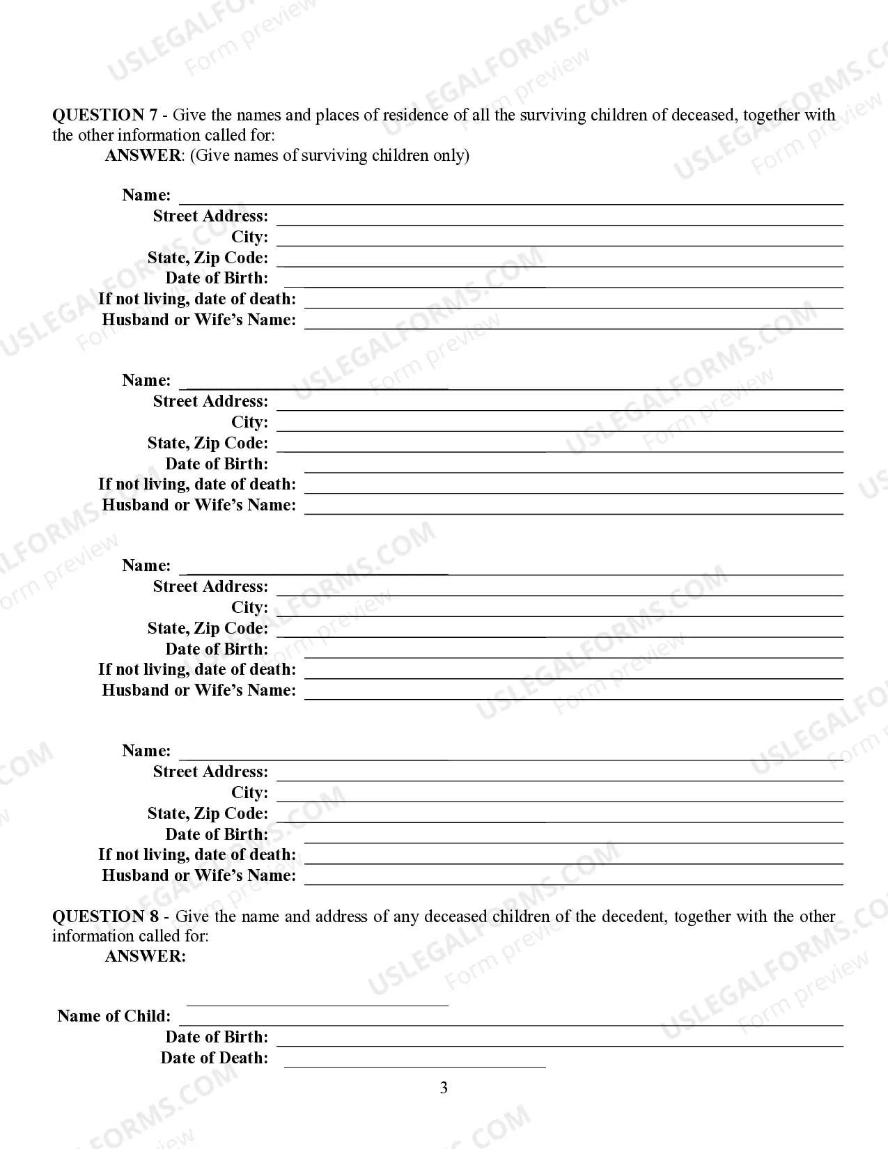 Preview Heirship Affidavit - Descent