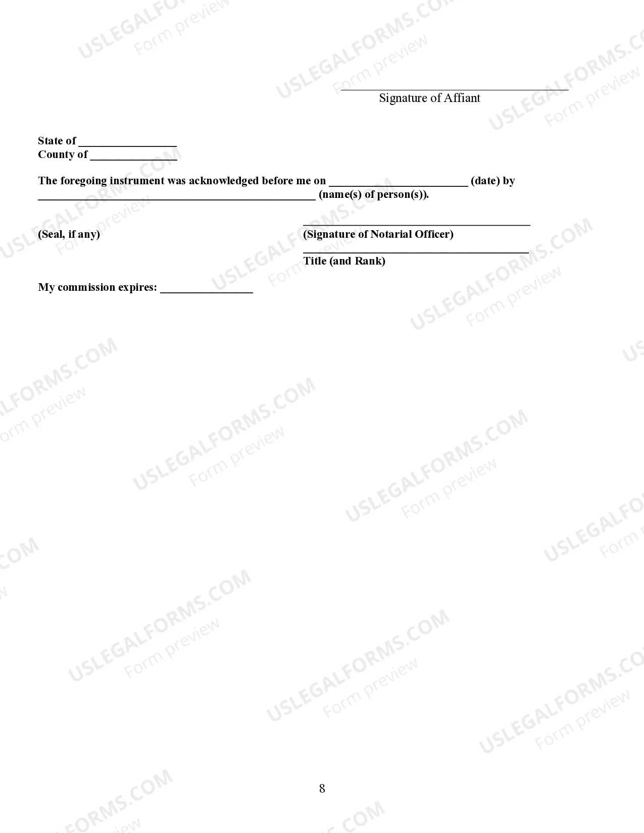Preview Heirship Affidavit - Descent