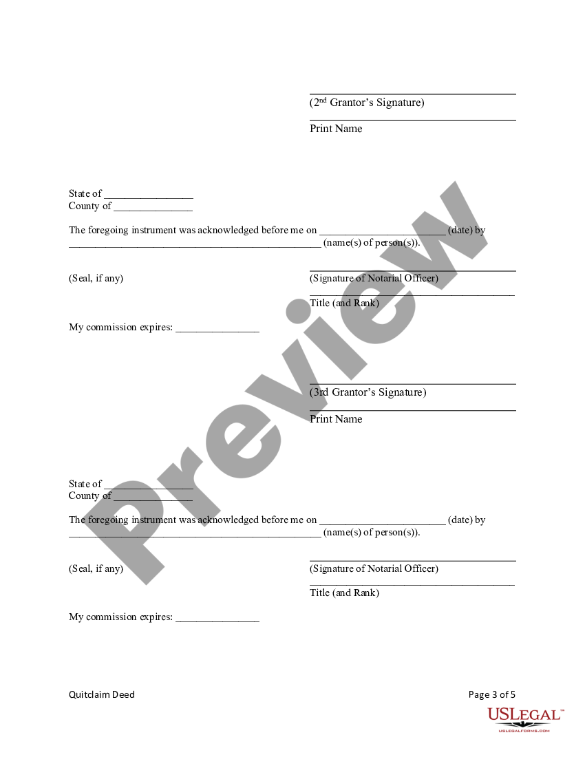 Oklahoma Quitclaim Deed From Four Individual Grantors To Four Individual Grantees Us Legal Forms 1188