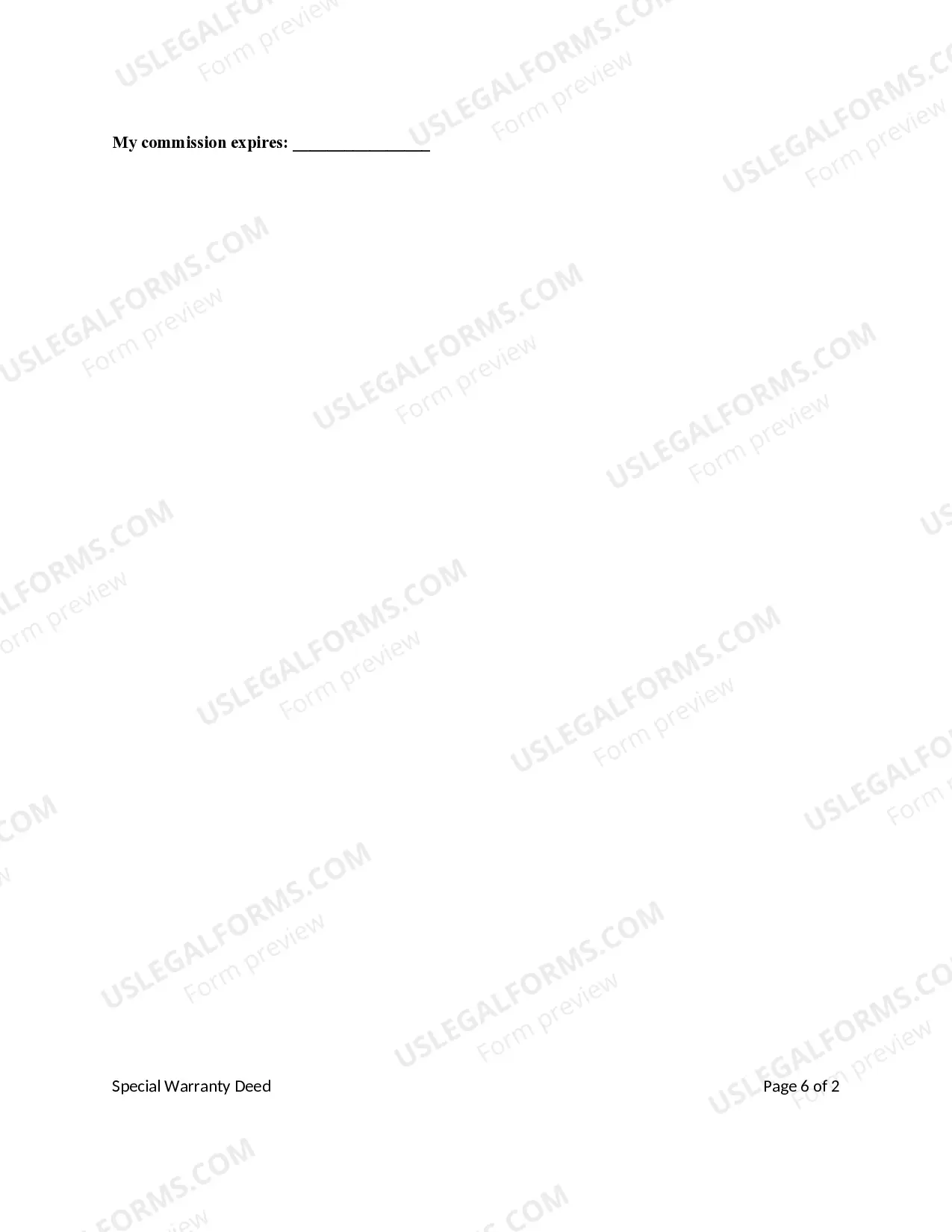 Preview Special Warranty Deed - Corporation to Two Individuals / Husband and Wife