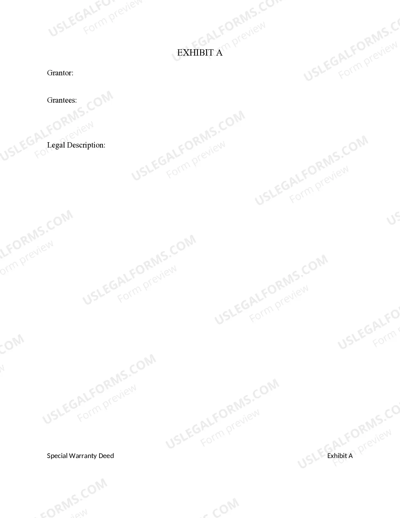 Preview Special Warranty Deed - Corporation to Two Individuals / Husband and Wife