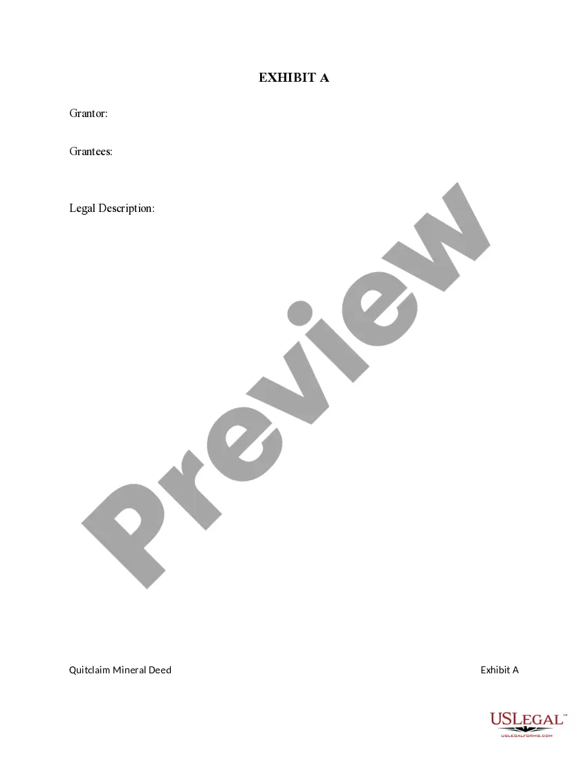 Preview Mineral Deed from an Individual to Two Individuals