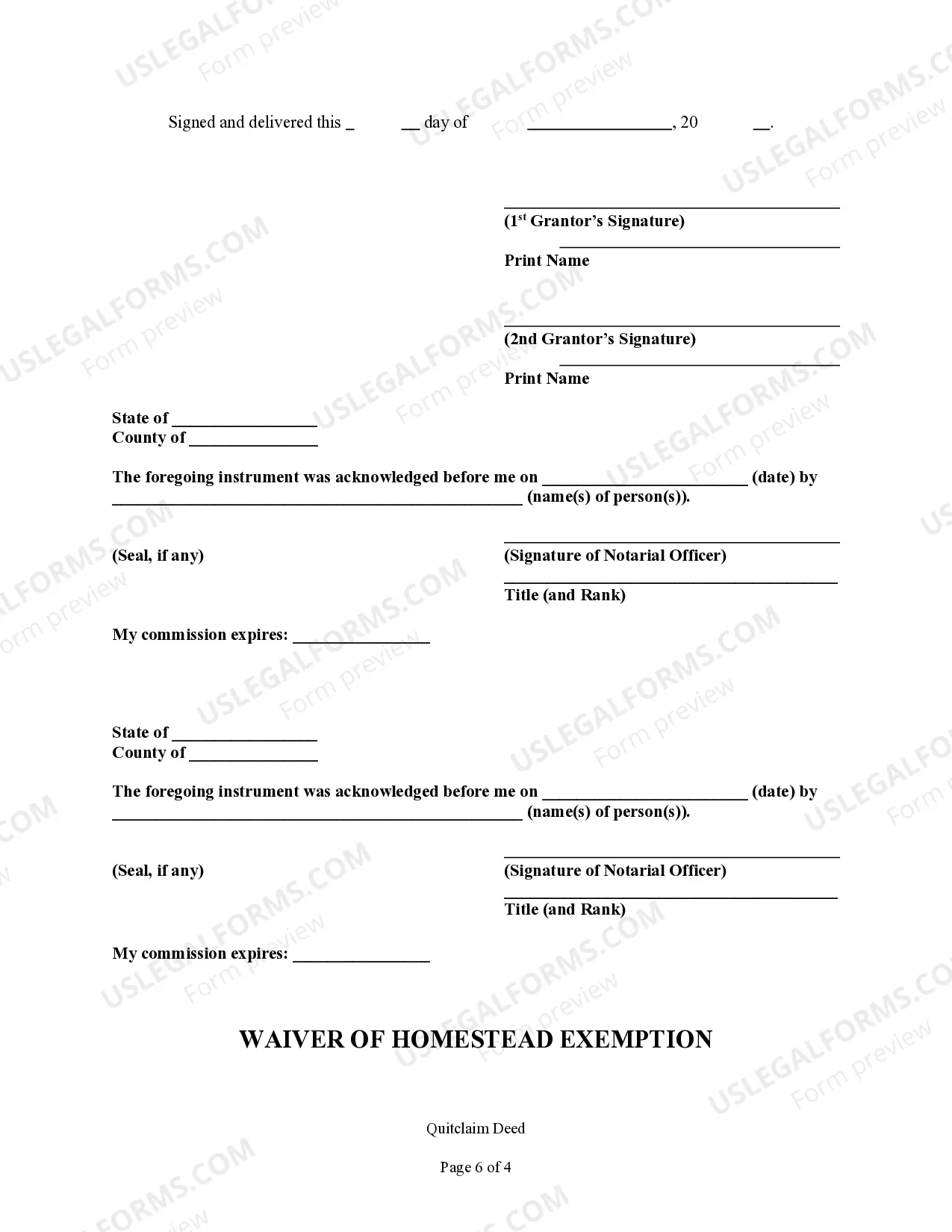 Preview Quitclaim Deed by Two Individuals to Husband and Wife