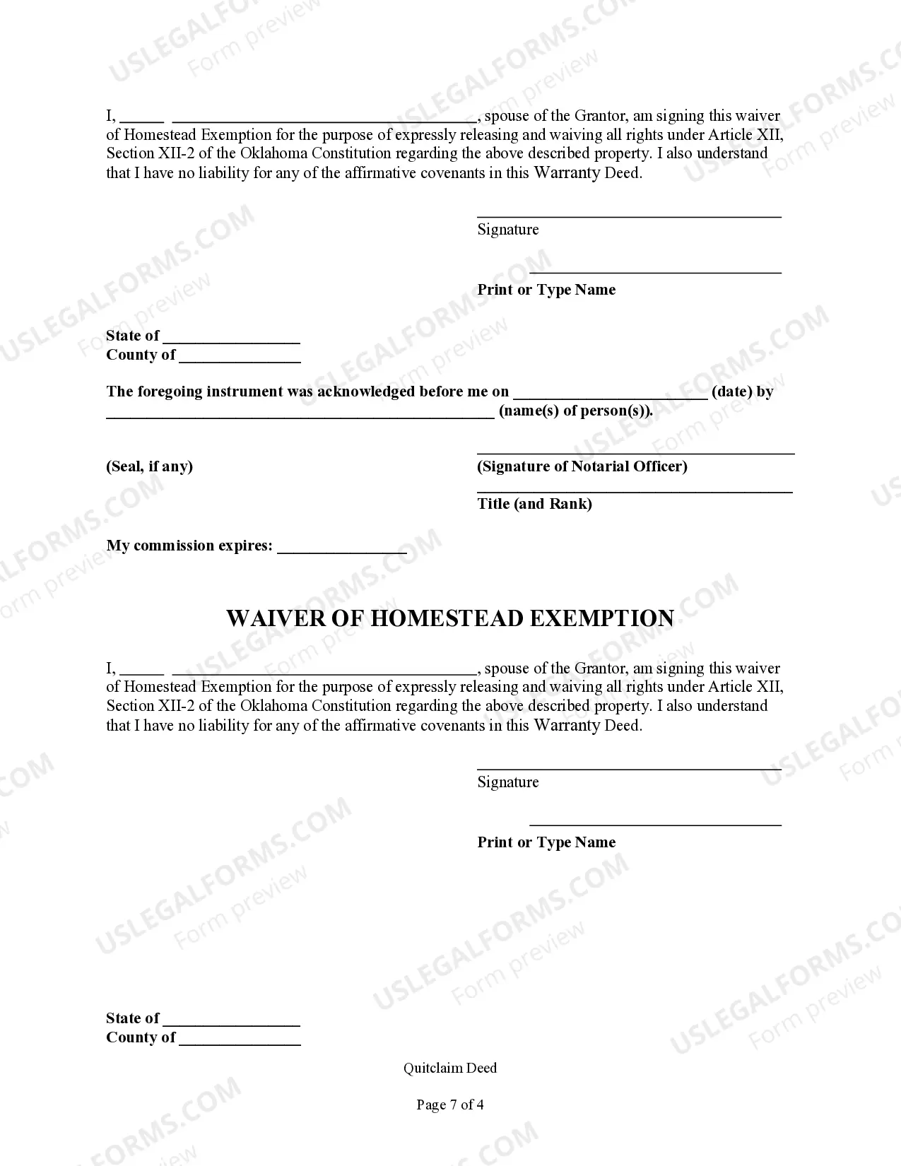 Preview Quitclaim Deed by Two Individuals to Husband and Wife