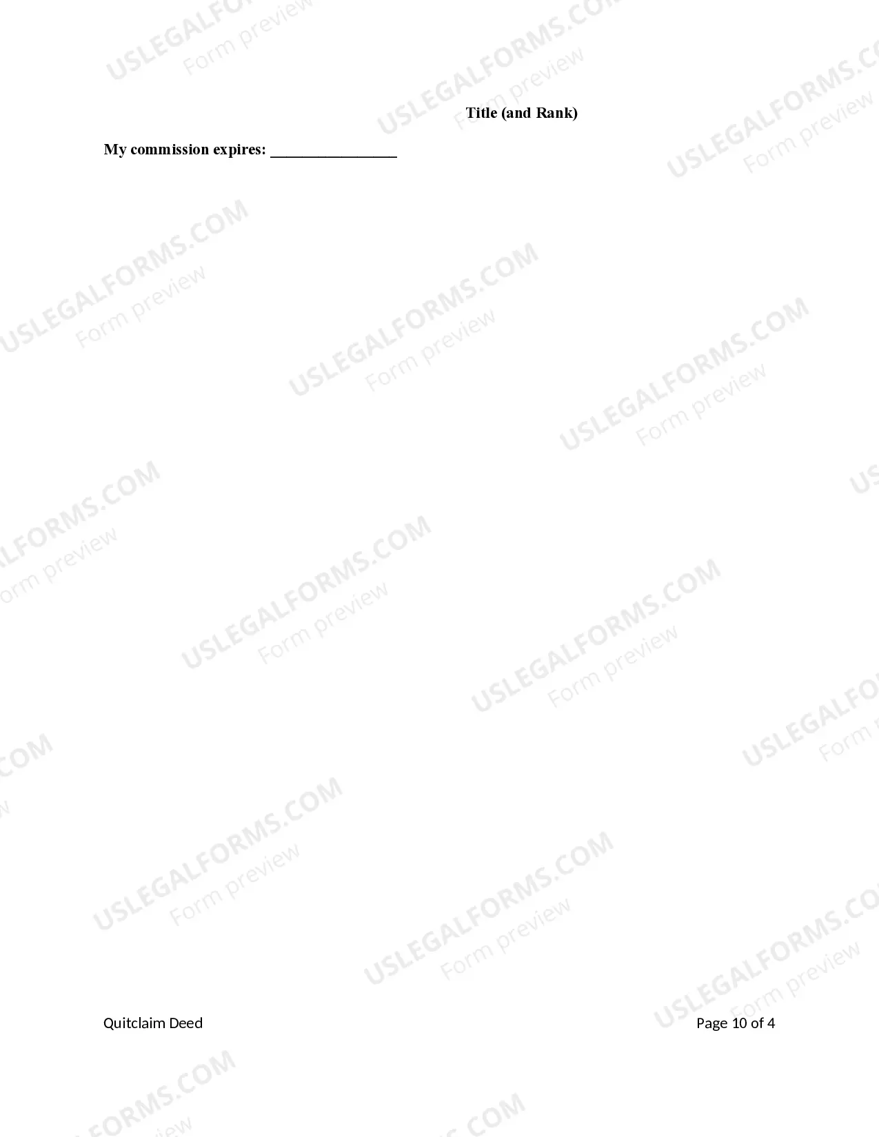 Preview Quitclaim Deed from Husand, Wife and Two Individuals to Husband and Wife / Two Individuals