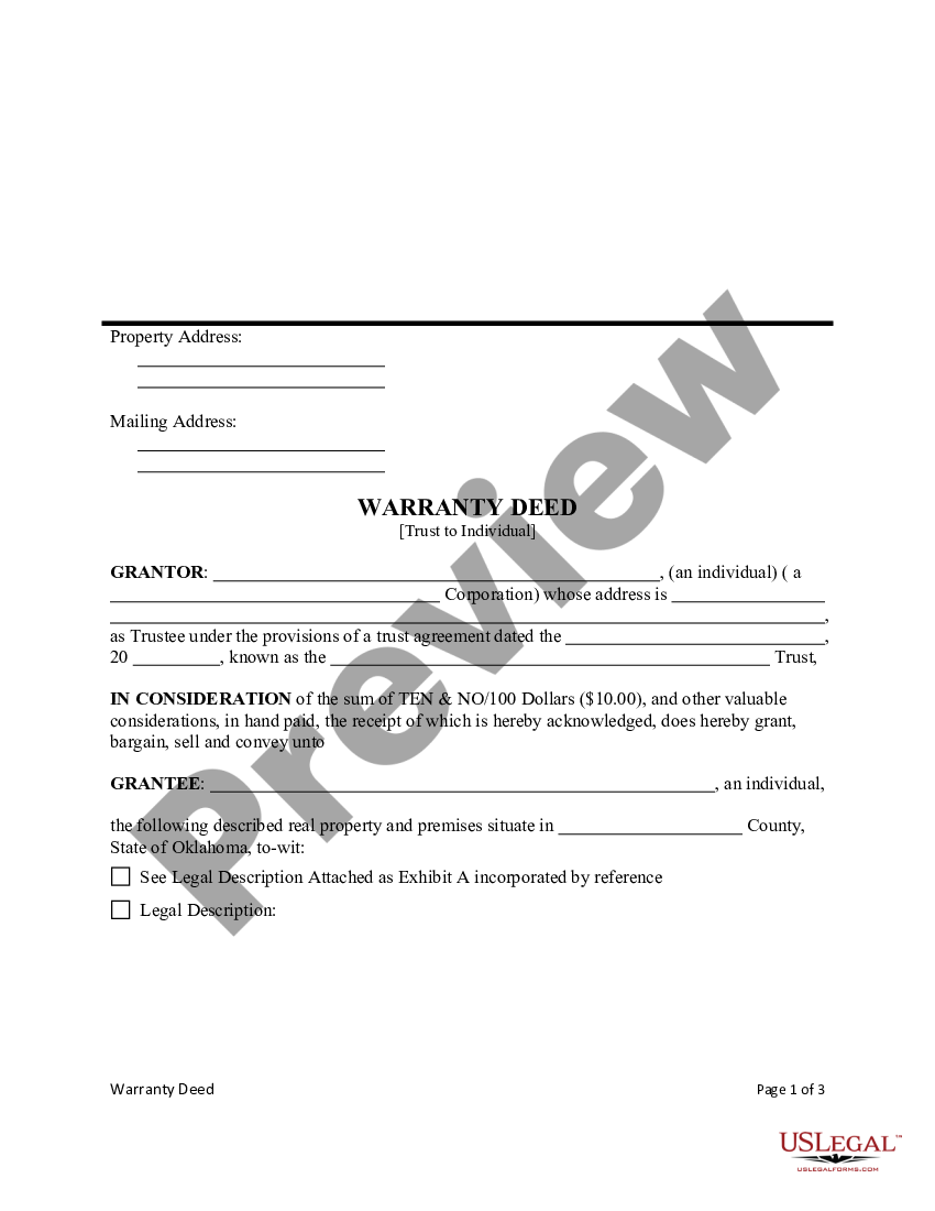 Grantor And Grantee On Deed Of Trust With Assignment Of Rents US